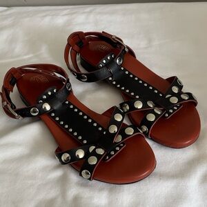 Triver Flight Studded Leather Sandals, EU 37.5 / US 7-7.5